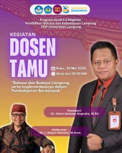 Magister Pendidikan Bahasa dan Kebudayaan Lampung Gelar Kuliah Umum Bahas Krisis Bahasa Daerah