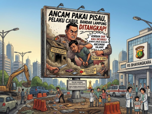Ancam Pakai Pisau, Pelaku Cabul Bandar Lampung  Ditangkap
