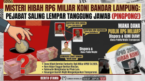 Misteri Hibah Rp6 Miliar KONI Bandar Lampung, Saling Lempar Tanggung Jawab