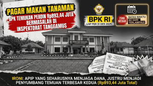 Pagar Makan Tanaman, BPK Temukan Perdin Rp893,44 juta Bermasalah di Inspektorat Tanggamus