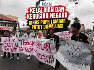 Kelalaian dan Kerugian Negara, Dinas PUPR Lambar Patut Dievaluasi