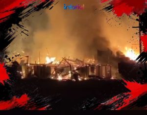 Lima Rumah Warga Lampung Barat Hangus Terbakar